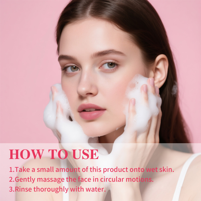 Hyaluronic acid moisturizing facial cleanser texture