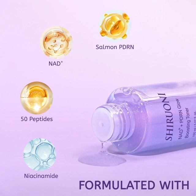 salmon pdrn and nad ingredients in toner