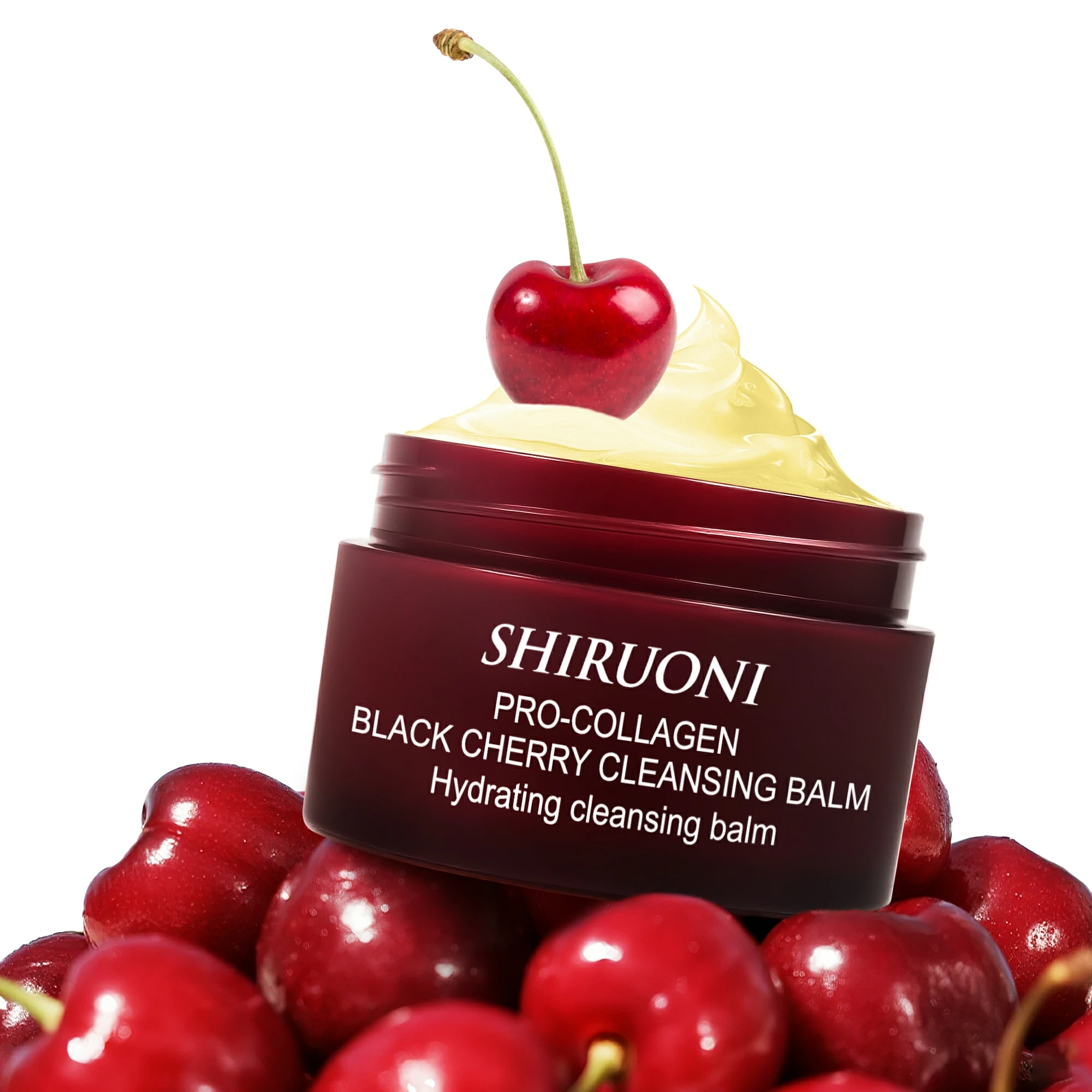 black cherry cleansing balm texture for deep cleansing