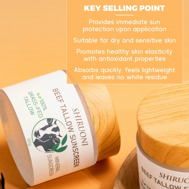 beef tallow moisturizing sunscreen OEM manufacturer