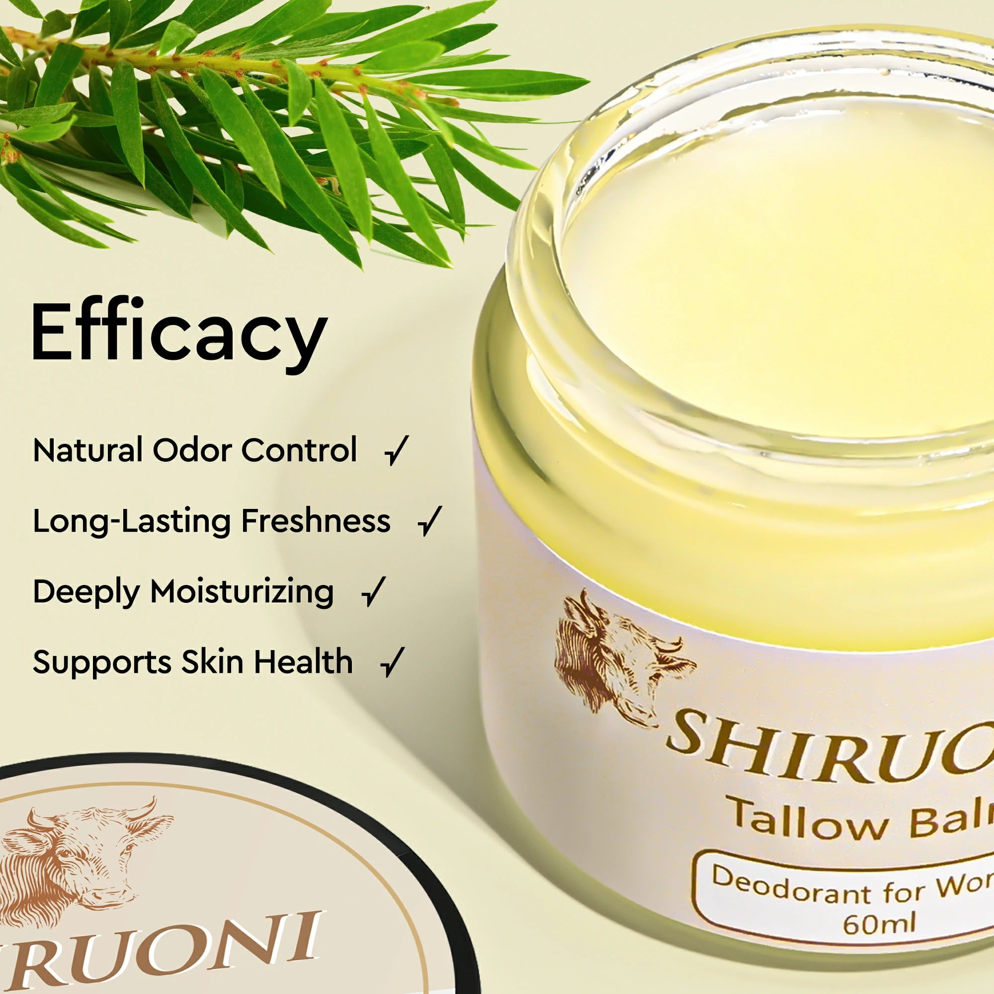 tallow deodorant balm oem private label manufacturer