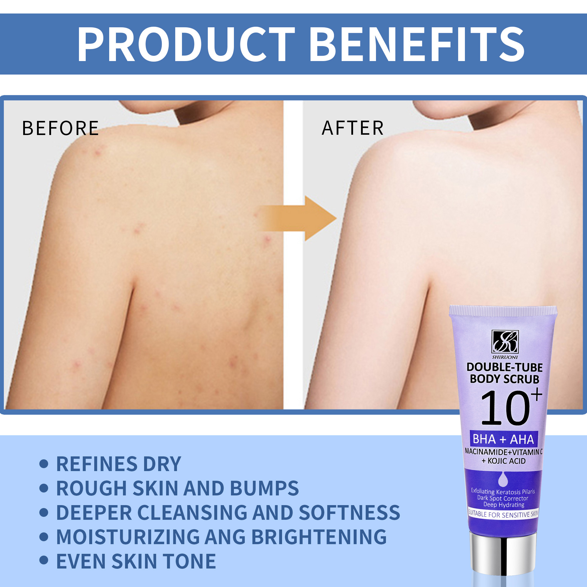 Double-Tube Body Scrub