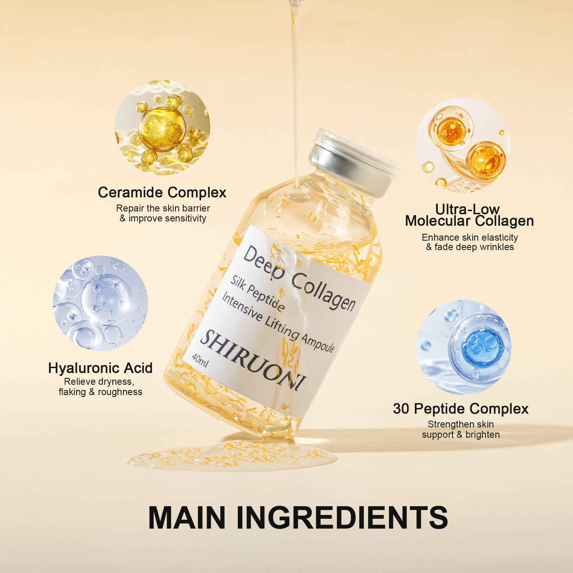 Deep Collagen Silk Peptide Intensive Lifting Ampoule Serum