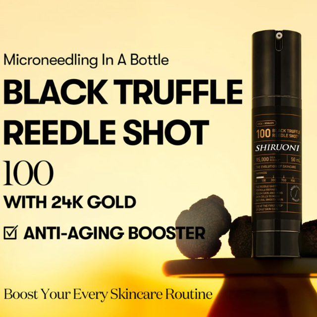 SHIRUONI Black Truffle Gold Foil Microneedle Serum