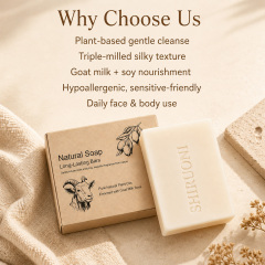 Natural Soap, Enriched with Goat Milk & Soya