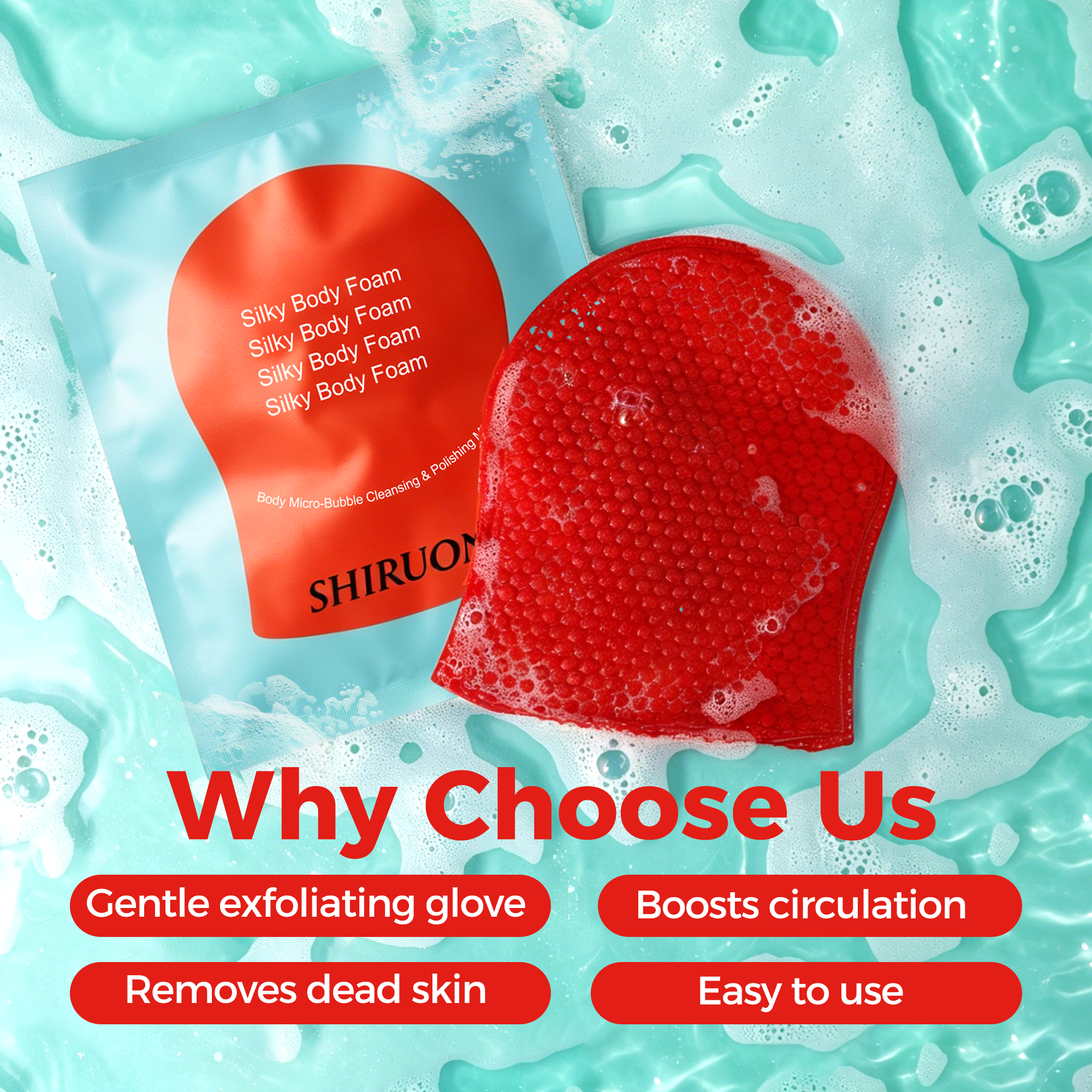 Silky Body Foam / Body Micro-Bubble Cleansing & Polishing Mask