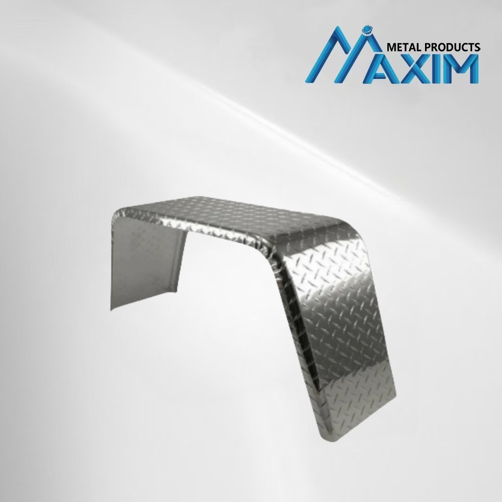 Aluminum Single Axle Square Flat Top Trailer Fender
