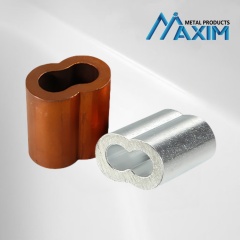 Wire Rope Aluminum/Copper Hourglass Sleeves
