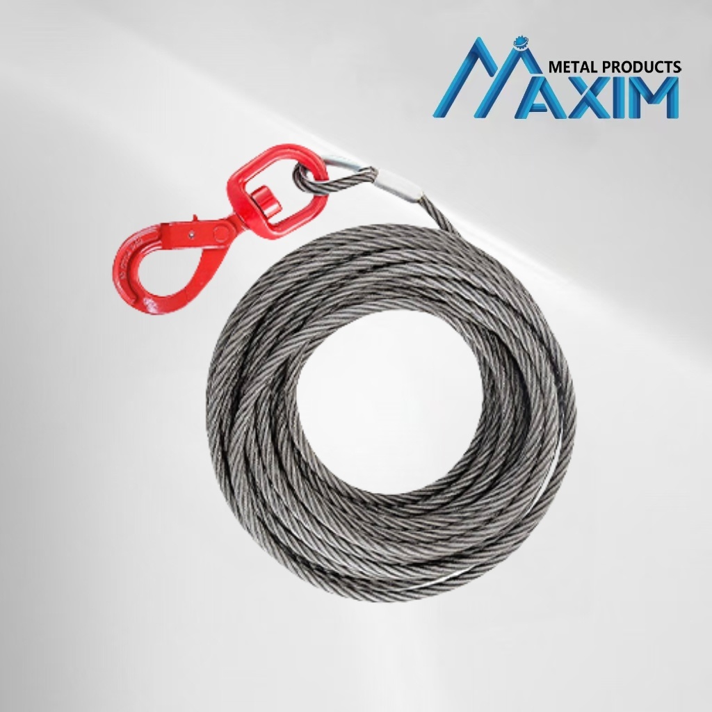 Towing Cable Wire Rope Sling With Hook