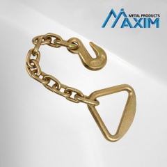 Assembly Safety Chain With Delta Ring And Grab Hook