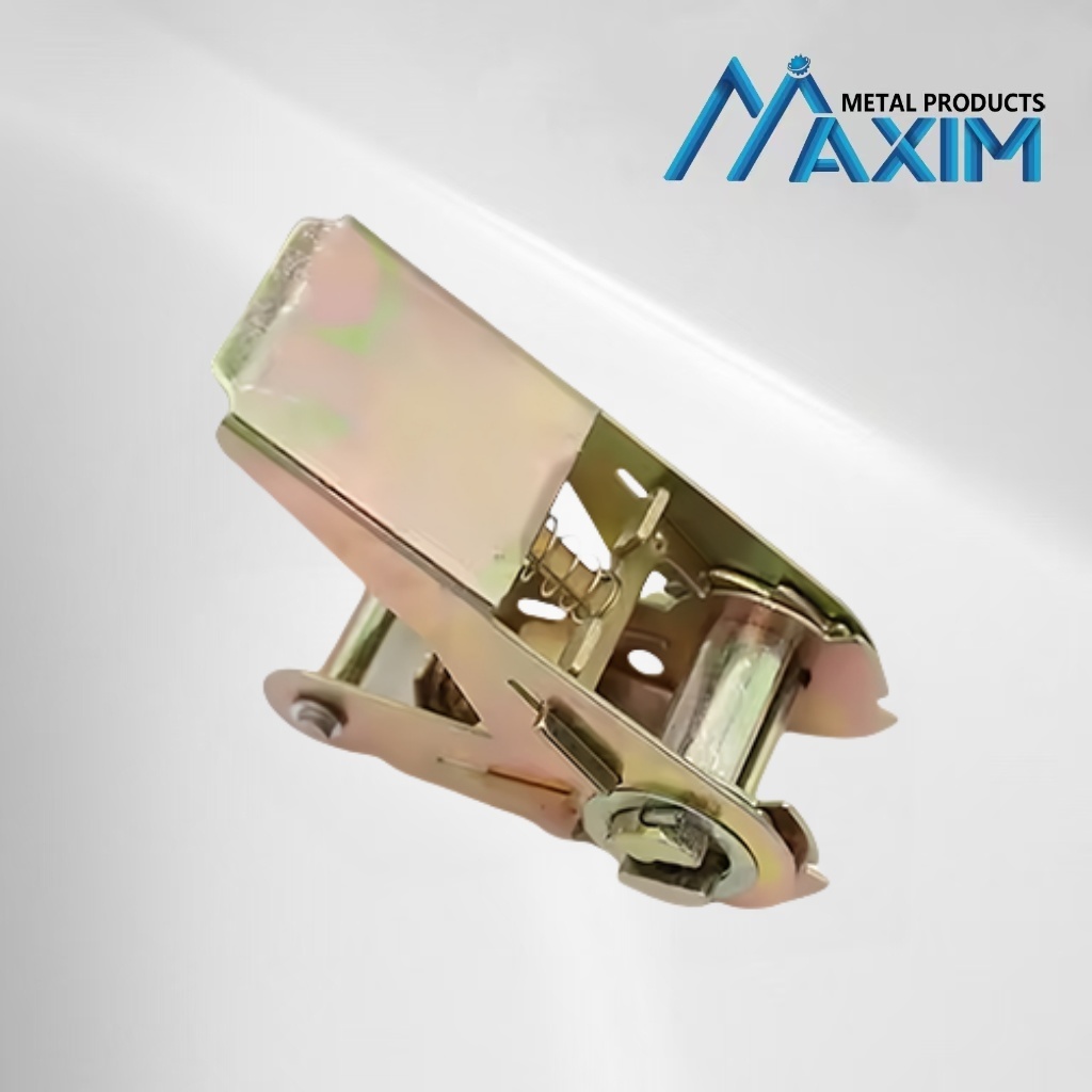 Yellow Zinc Plated Strap Ratchet Buckles