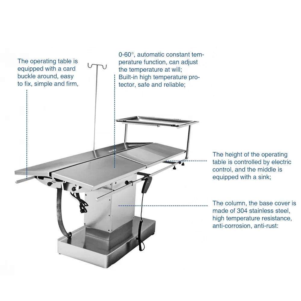 V-Shaped Stainless Steel Surgery Table | thxs-01