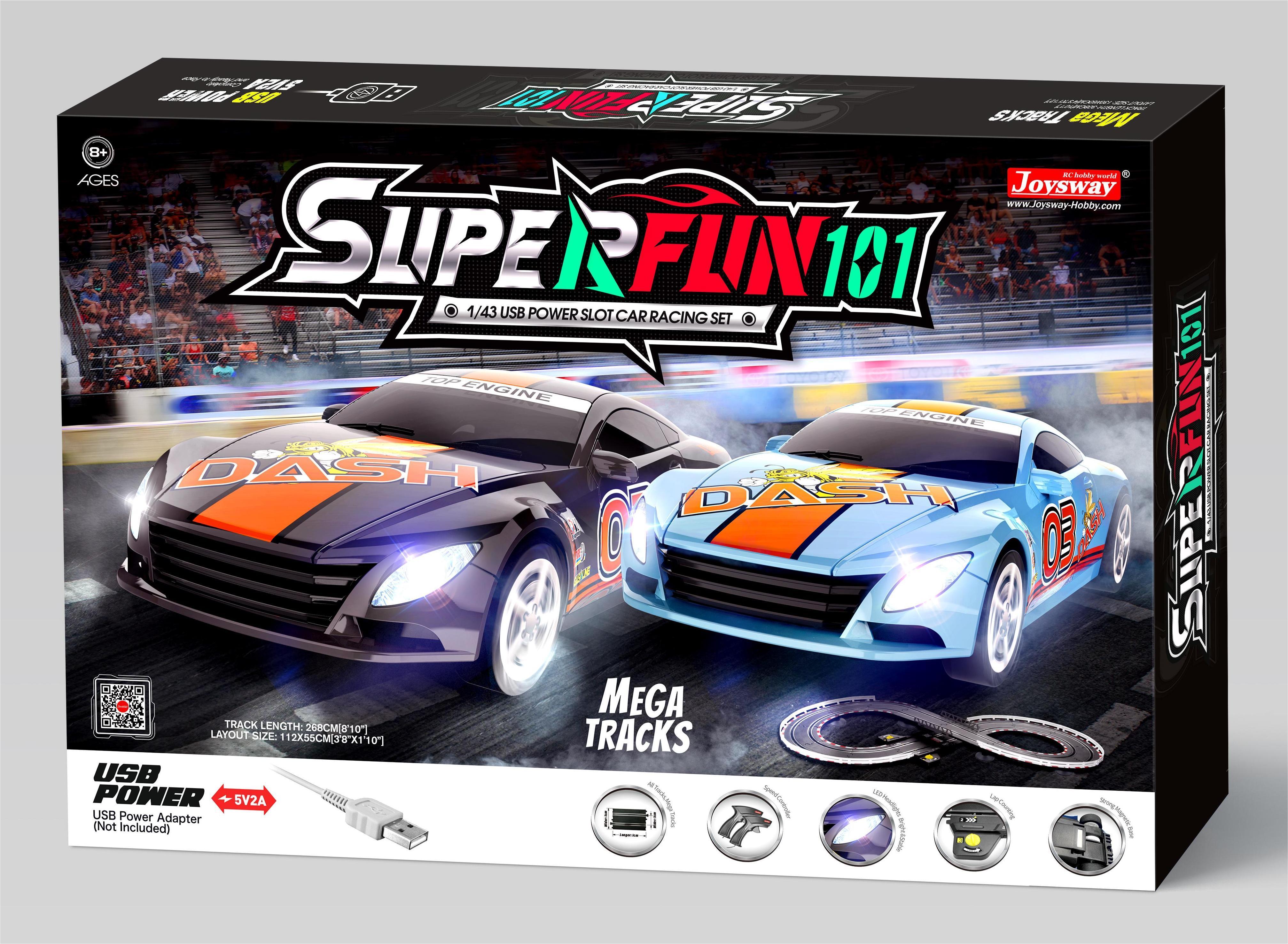 Joysway SuperFun Slot Car Racing Set 101