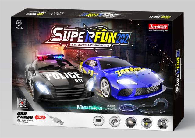 Joysway SuperFun Slot Car Racing Set 9202