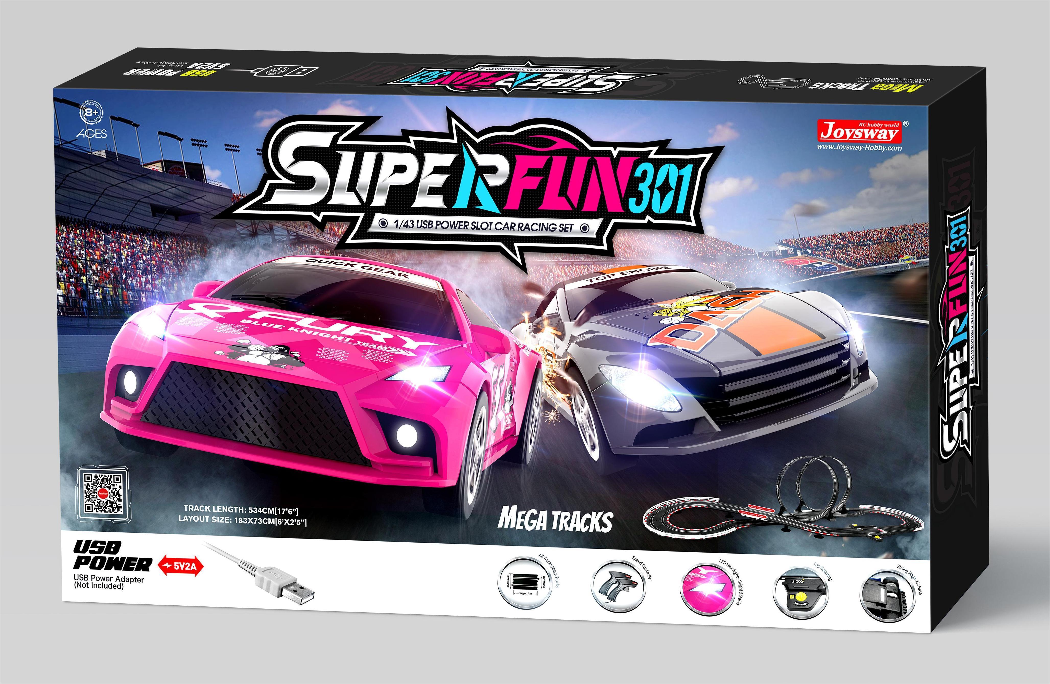 Joysway SuperFun Slot Car Racing Set 9301