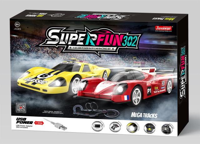 Joysway SuperFun Slot Car Racing Set 9302