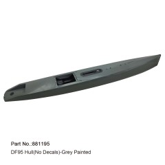 【Item No.:881195】DF95 Grey hull (incl.servo tray,deck eyes,finbox,bumper)