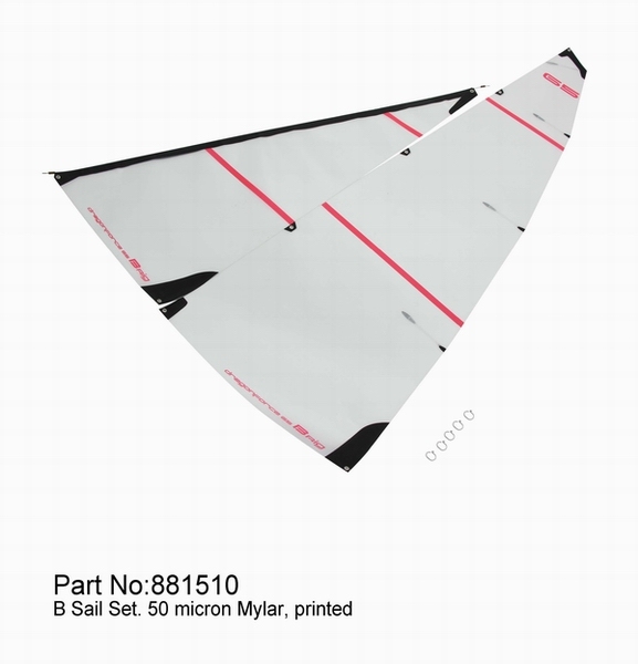 【Item No.:881510】B Sail Set. 50 micron Mylar, printed
