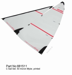 【Item No.:881511】C Sail Set. 50 micron Mylar, printed