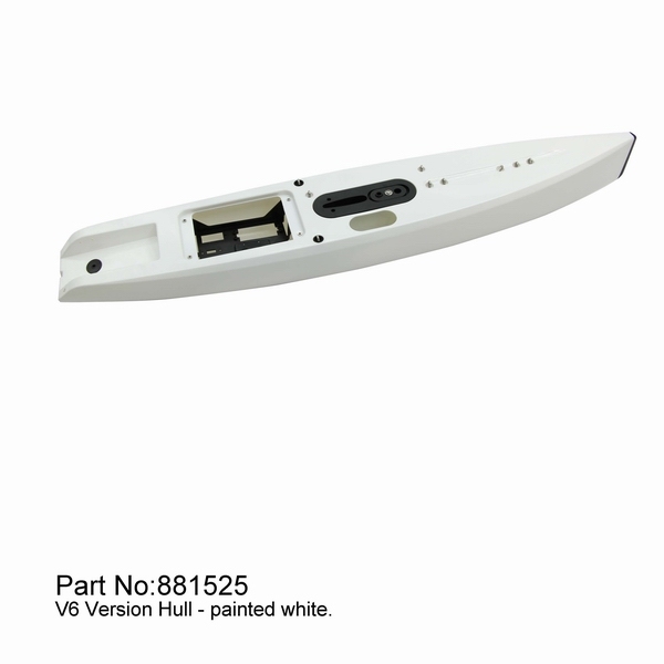 【Item No.:881525】DF65V6 white hull (incl.servo tray,deck eyes,finbox,bumper)