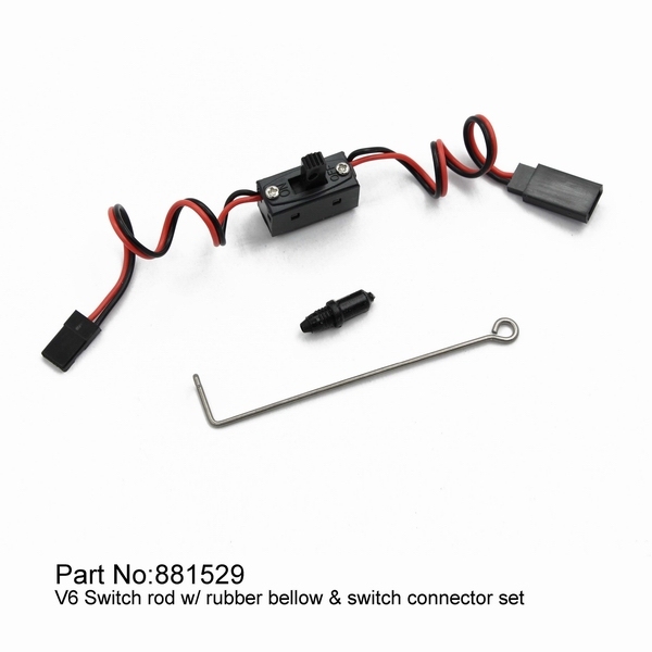【Item No.:881529】v6 Switch rod w/ rubber bellow & switch connector set