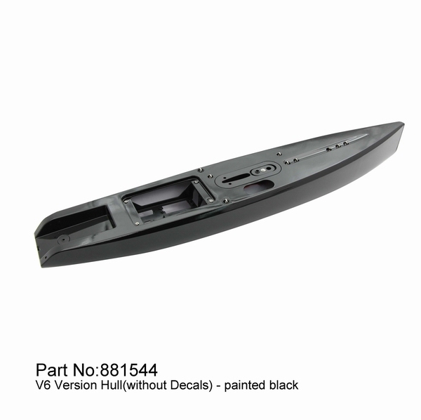 【Item No.:881544】DF65V6 black hull (incl.servo tray,deck eyes,finbox,bumper)