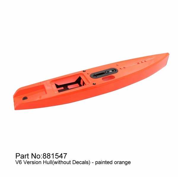 【Item No.:881547】DF65V6 orange hull (incl.servo tray,deck eyes,finbox,bumper)