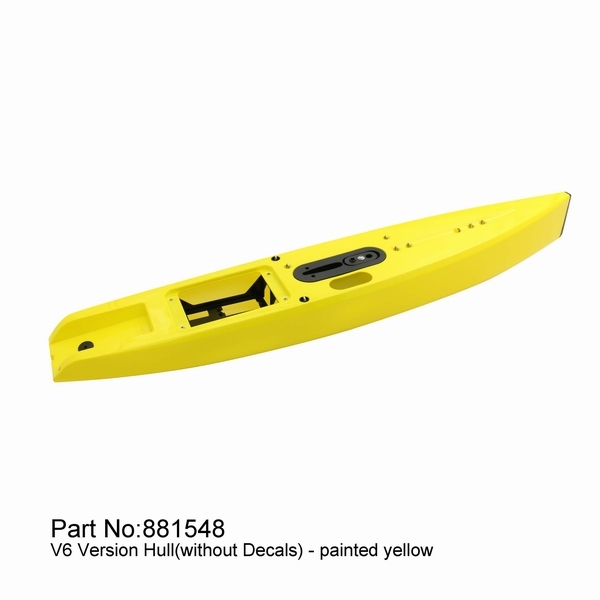 【Item No.:881548】DF65V6 yellow hull (incl.servo tray,deck eyes,finbox,bumper)