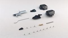 【Item No.:82054】Scale outboard engine and rudder set-Mad Shark brushed