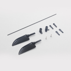 【Item No.:880713】ABS Rudder (PK2) and rudder linkage set