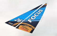 【Item No.:881231】Focus V3 Blue main sails & jib sails set