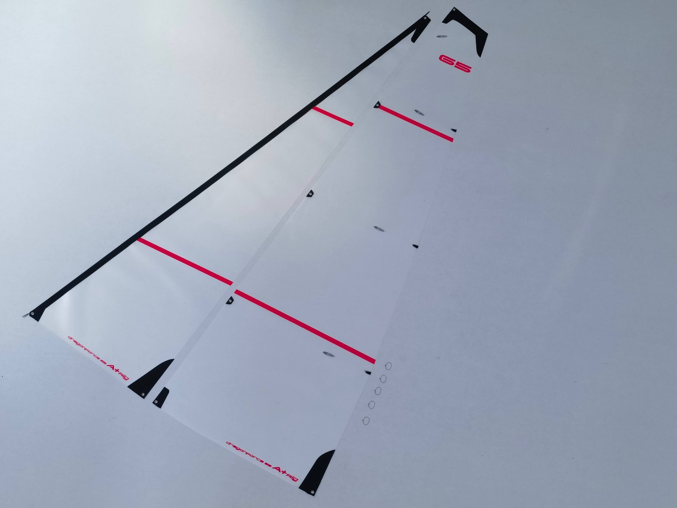 DF65V6-V8 A+ Sail Set 50 micron Mylar, Round tube packed
