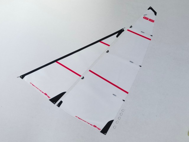 DF65V6-V8 B Sail Set 50 micron Mylar, Round tube packed