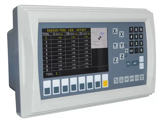 Encoder lineari ottici con display di lettura digitale a 3 assi da 0,5um