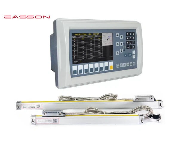 Encoder lineari ottici per macchine smerigliatrici per tornio con display LCD