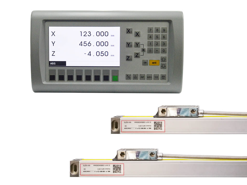ブリッジポートミル旋盤用 3 軸 LCD DRO デジタル表示