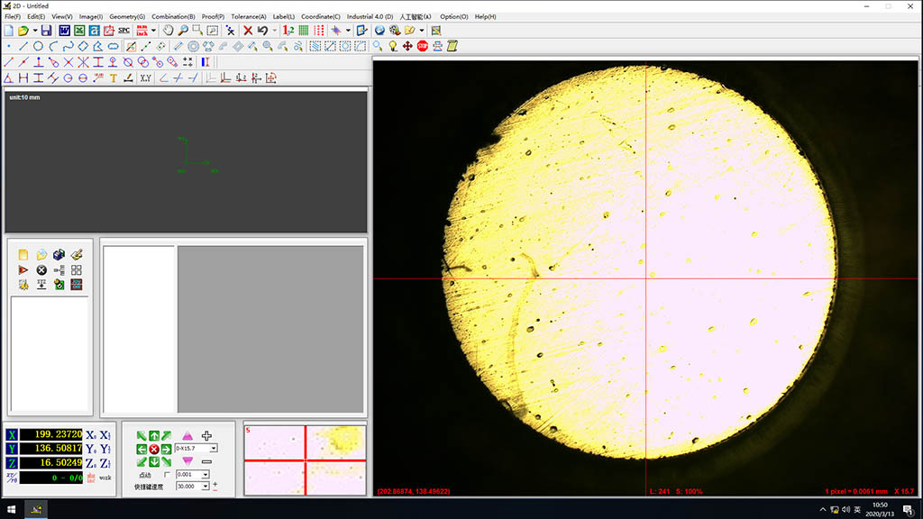 250x150x150mm C2515 Videomessgeräte mit manuellem Zoomobjektiv