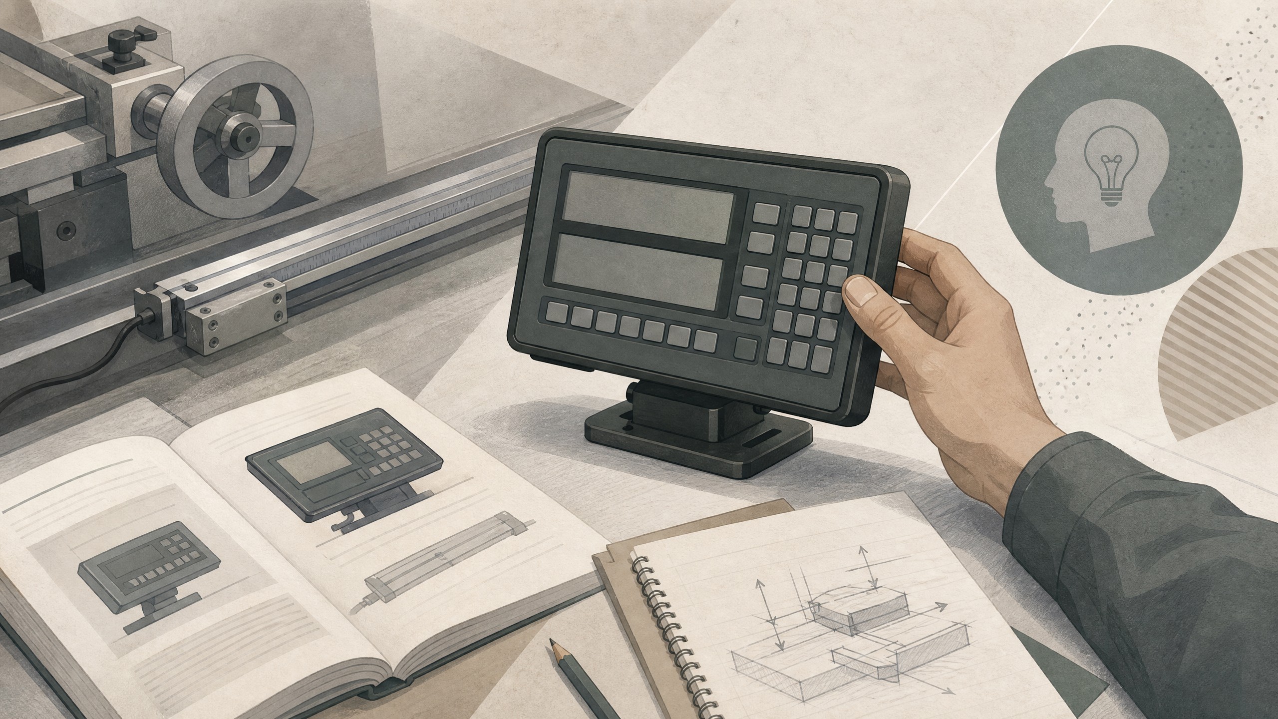 Editorial illustration for Evaluating the Impact of Lathe Digital Readout Systems on Machining Productivity