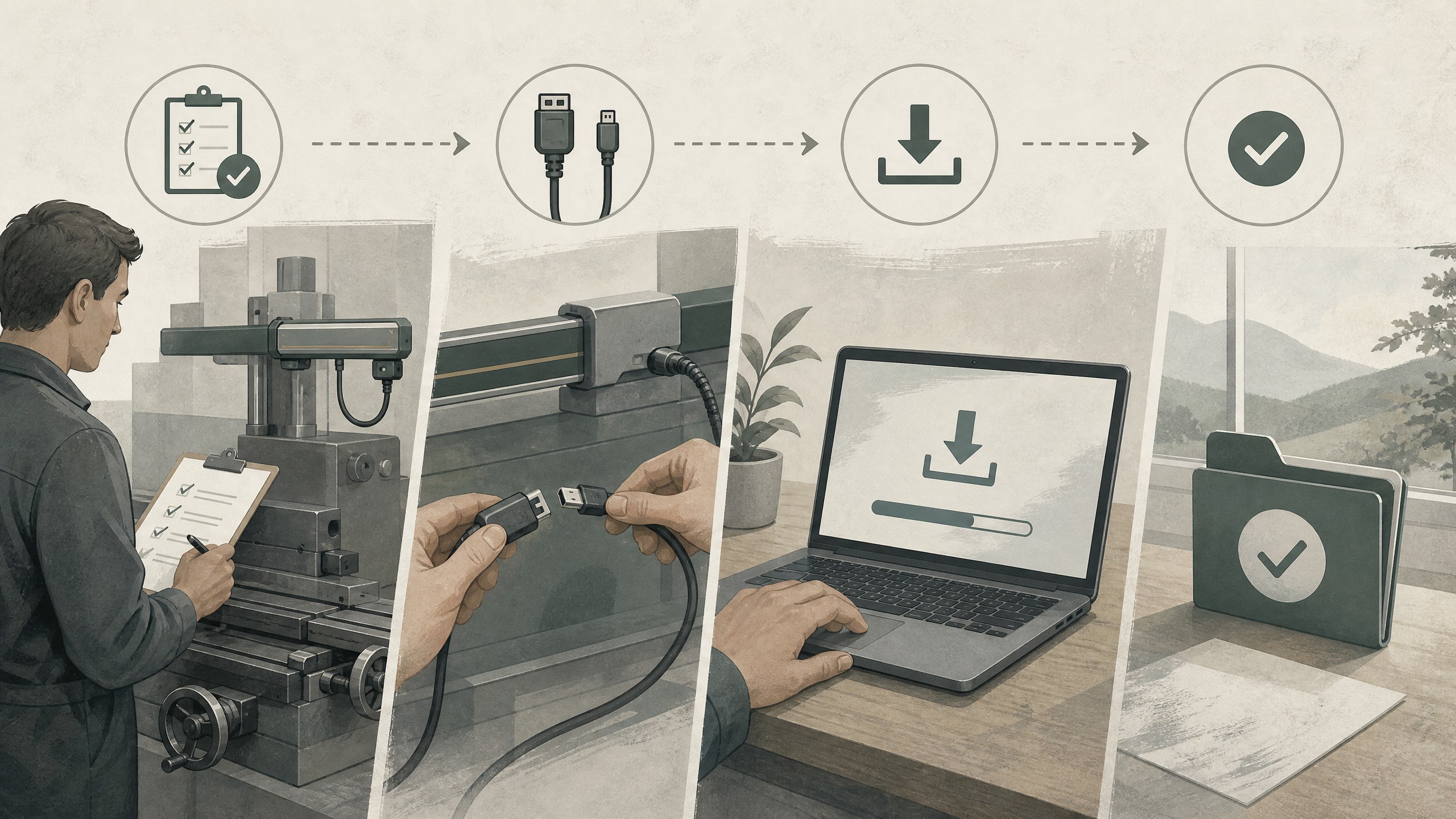 Editorial illustration for The Advantages of 2 Axis DRO for Machine Tools in Precision Manufacturing