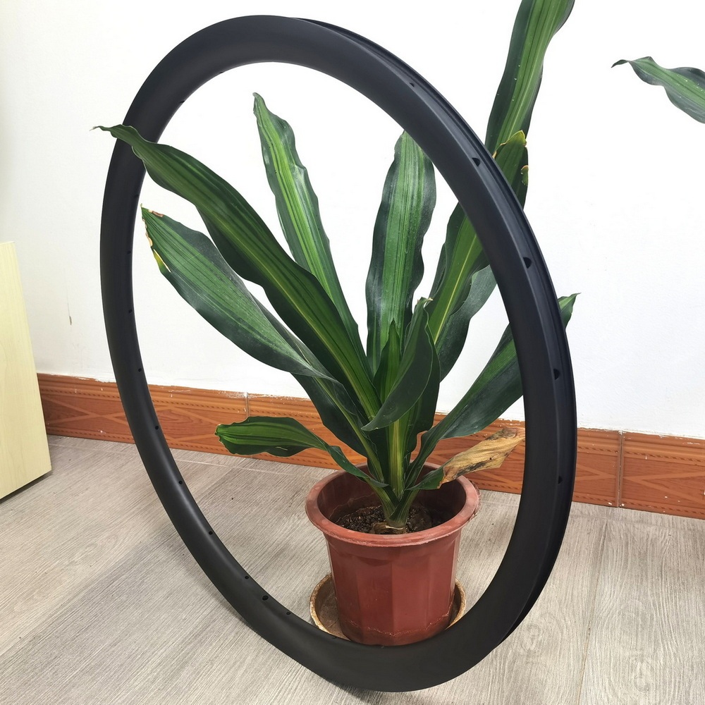 700C Hookless Road Gravel Carbon Rims 28mm External Width 23mm Internal Width Disc Brake Super Light