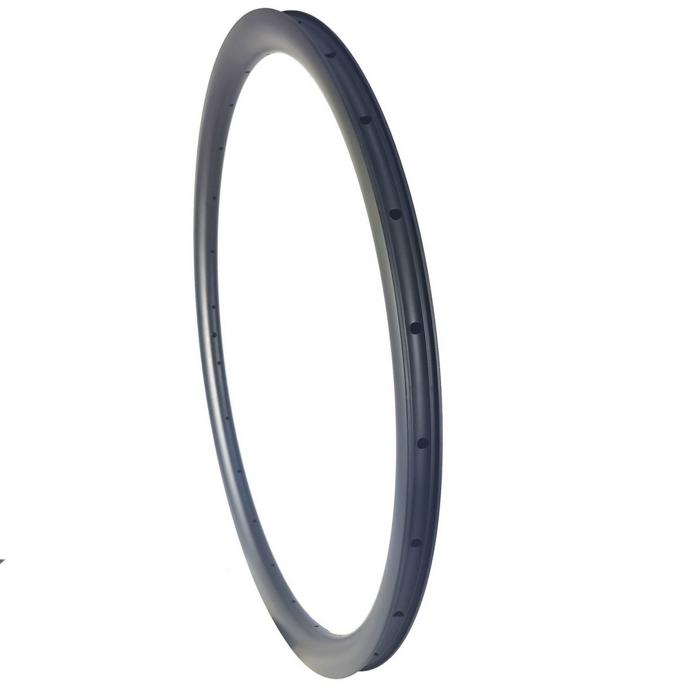 700C Hookless Road Gravel Carbon Rims 28mm External Width 23mm Internal Width Disc Brake Super Light