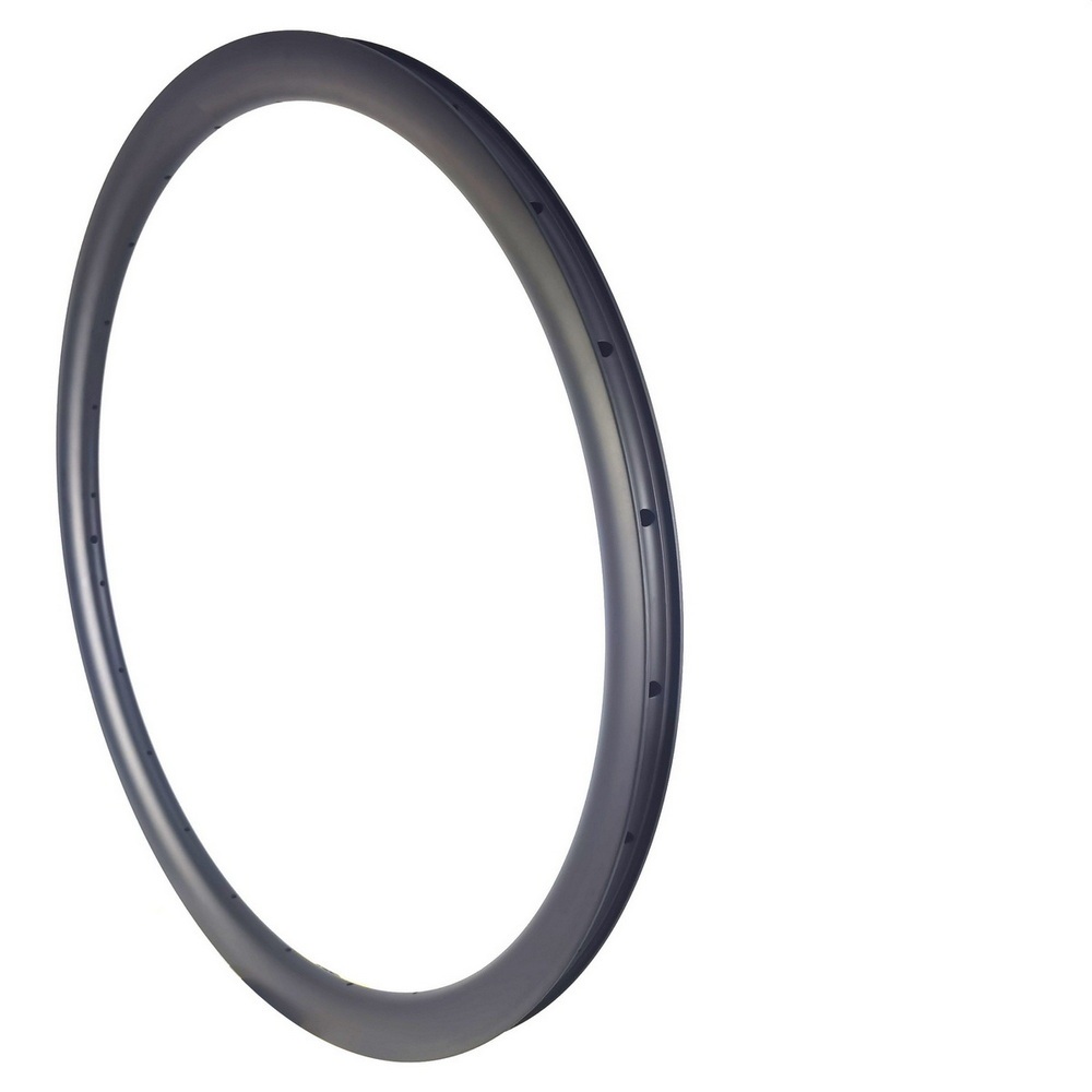 700C Hookless Road Gravel Carbon Rims 28mm External Width 23mm Internal Width Disc Brake Super Light
