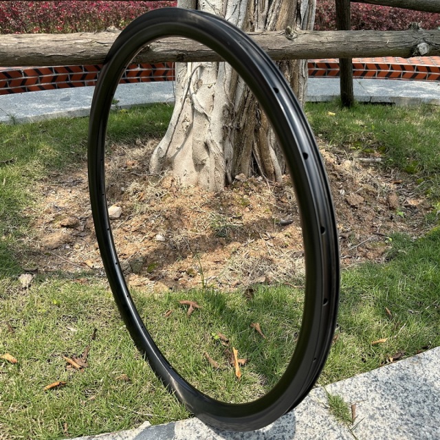 700c Road Gravel Bike Carbon Rim Tubeless 28mm External Width 21mm Internal Width Super Light Symmetrical Asymmetrical Toray T800