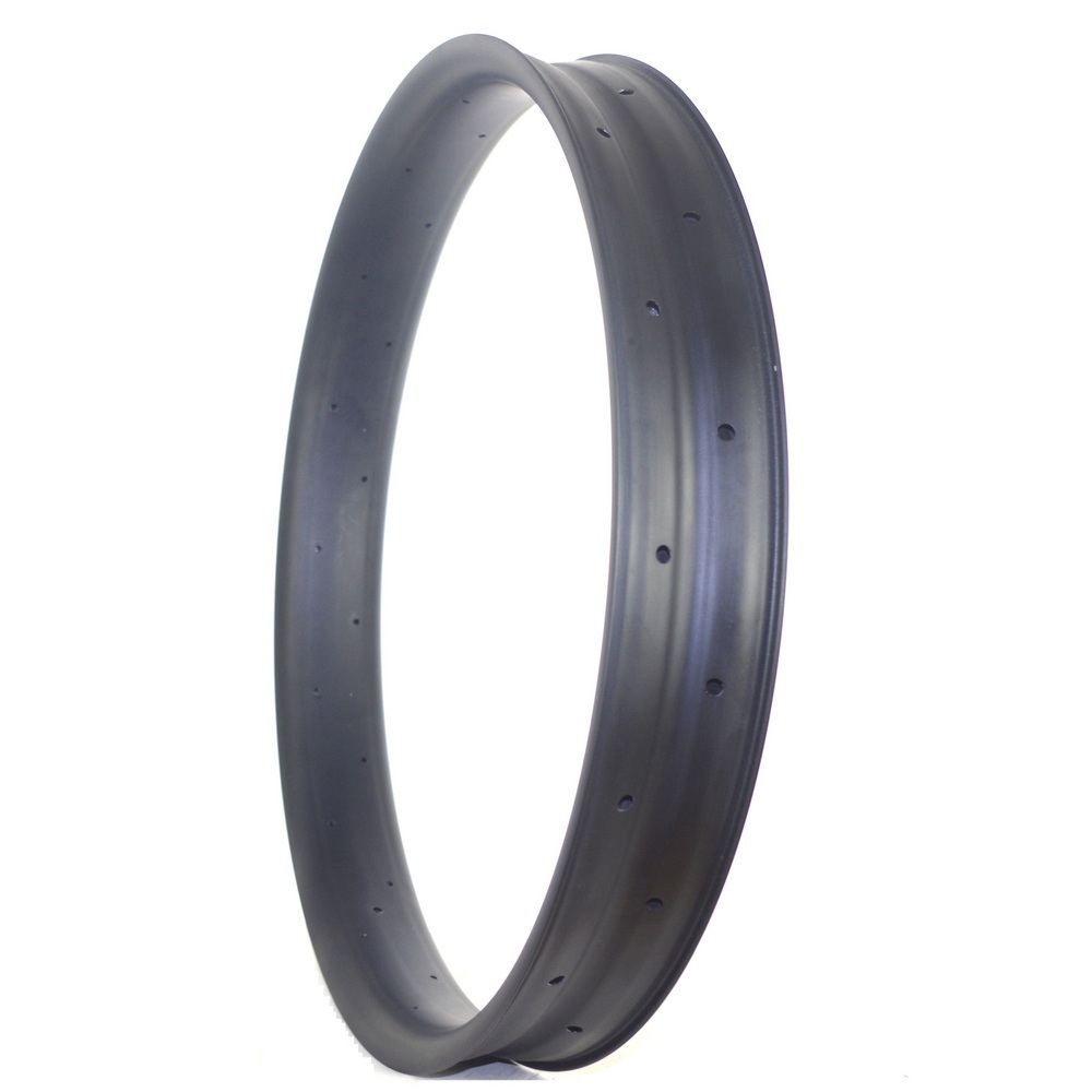 26ER Fat Bike Carbon Rims 80mm External Width 75 mm Internal Width Tubeless Hookless Snow Bike Circle