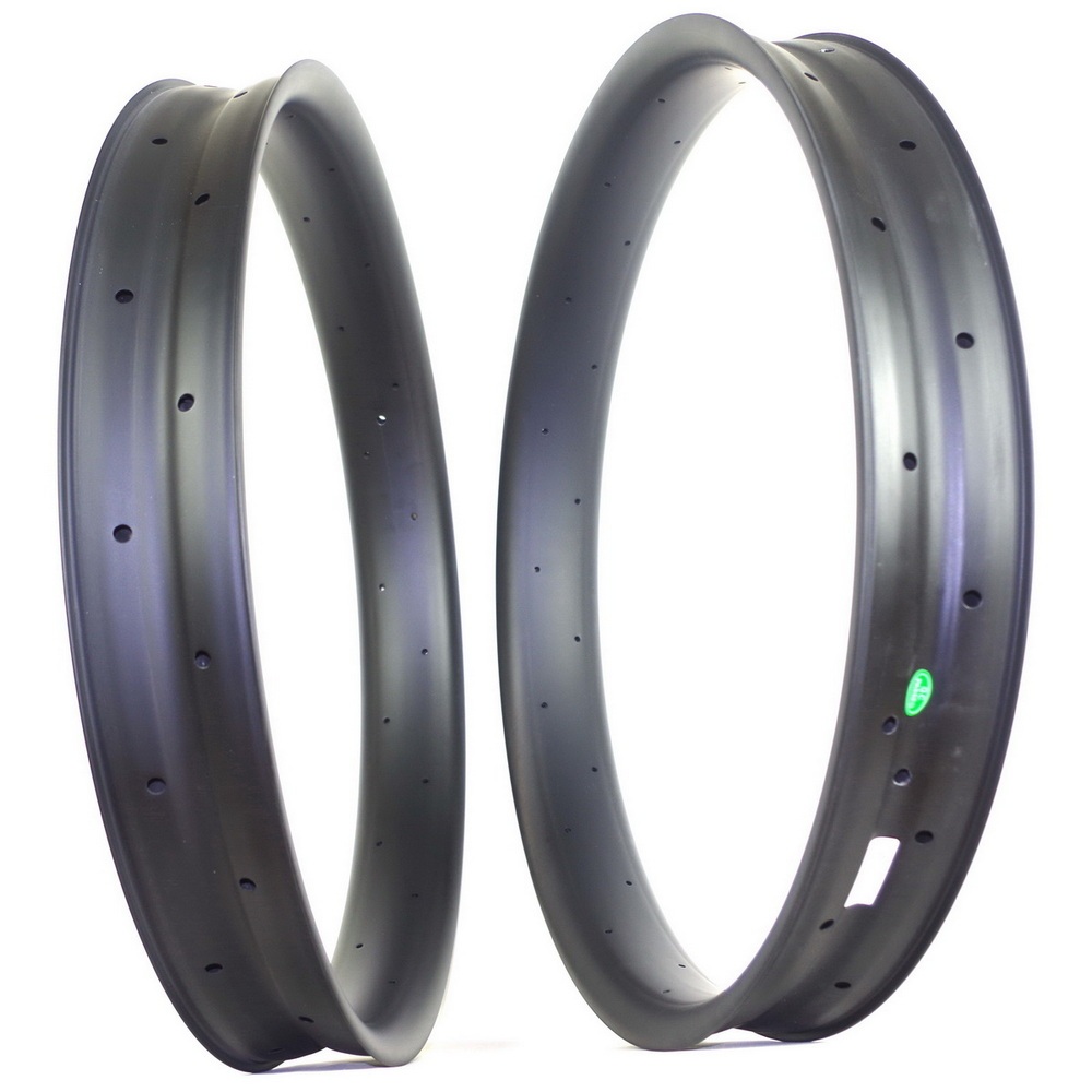 26ER Fat Bike Carbon Rims 80mm External Width 75 mm Internal Width Tubeless Hookless Snow Bike Circle