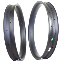 26ER Fat Bike Carbon Rims 80mm External Width 75 mm Internal Width Tubeless Hookless Snow Bike Circle