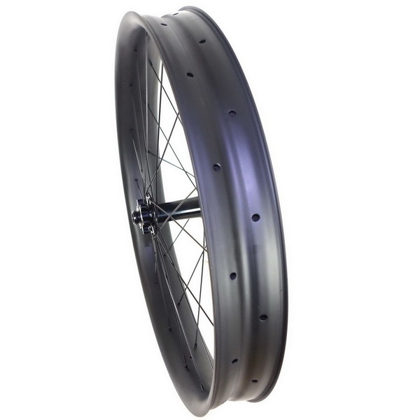 26ER Fat Bike Carbon Wheels 80mm External Width 75mm Internal Width Tubeless 6 Bolts