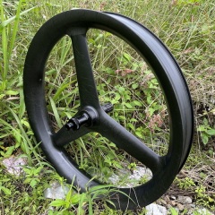 26ER Tri Spoke Fat Bike Carbon Wheels Center Lock 80MM External Width Tubeless Ratchet Hub System