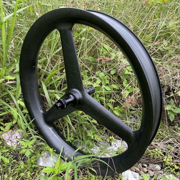 26ER Tri Spoke Fat Bike Carbon Wheels Center Lock 80MM External Width Tubeless Ratchet Hub System