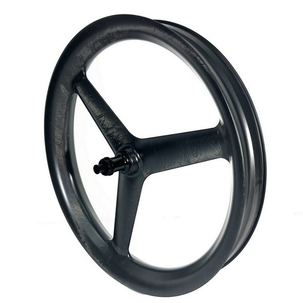26ER Tri Spoke Fat Bike Carbon Wheels Center Lock 80MM External Width Tubeless Ratchet Hub System